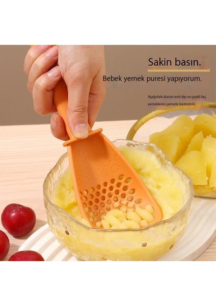 Mutfak Çok Fonksiyonlu Ahçı Kaşığı Ev Drenaj Kevgir Pirinç Ocak Pirinç Kaşığı (Yurt Dışından)