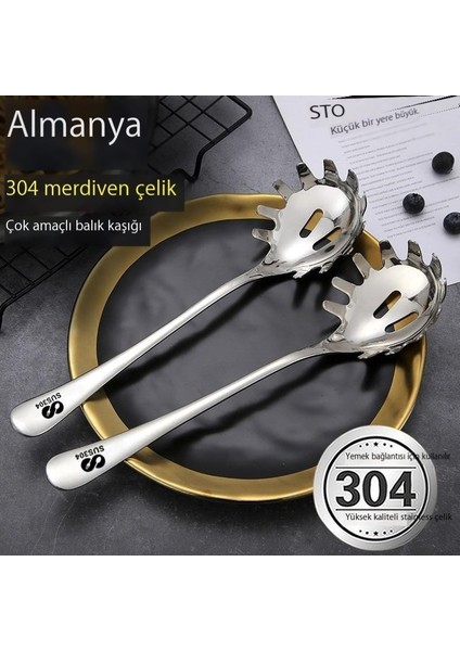 Paslanmaz Çelik Erişte Kaşığı, Güveç Kevgir, Çit, Erişte, Spagetti Erişte, Kızartma Pençesi, Mutfak Pişirme (Yurt Dışından)