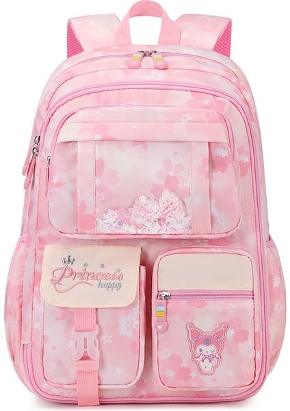 Kuromi Ilkokul Çantası Kızların Birinci Sınıftan Altıncı Sınıfa Kadar Olan Ultra Hafif, Omurgayı Koruyan Çocuk Sırt Çantası (Yurt Dışından)