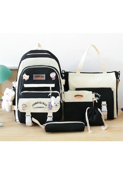 Bayan Lise Öğrencileri, Ortaokul Öğrencileri Için Yeni Okul Çantaları, Geniş Kapasiteli Sırt Çantaları, Beş Parçalı Set, Ilkokul Öğrencileri, Üçüncü Ila Altıncı Sınıf Sırt Çantaları (Yurt Dışından)