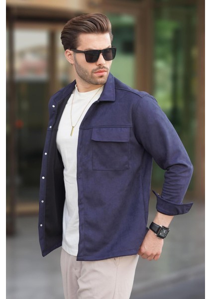 Lacivert Cep Detaylı Gömlek Ceket 6748 fiyatları