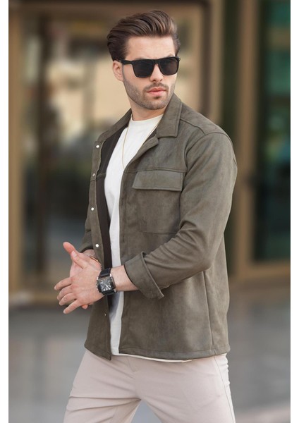 Haki Cep Detaylı Gömlek Ceket 6748 fiyatları