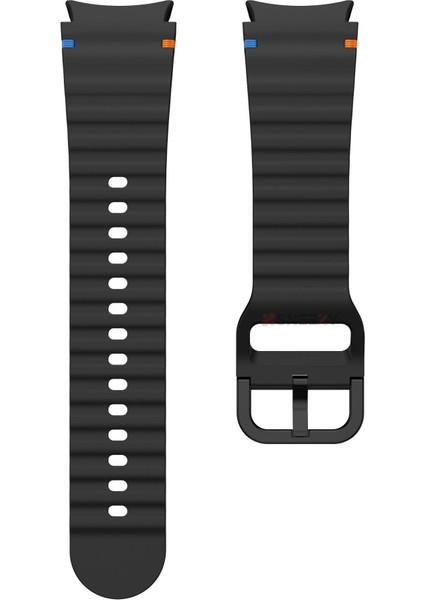 Samsung Galaxy Watch 7 40MM-44MM Ile Uyumlu Metal Tokalı Dalgalı Spor Silikon Kordon indirimleri