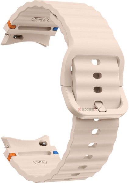 Samsung Galaxy Watch 7 40MM-44MM Ile Uyumlu Metal Tokalı Dalgalı Spor Silikon Kordon fırsatları