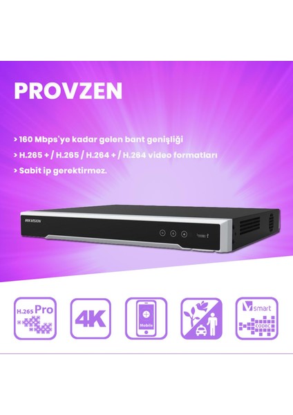 Hıkvısıon 16 Kameralı İp Kamera Seti 4Mp 1440P Mikrofonlu