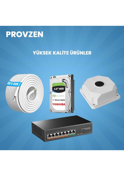 Hıkvısıon 16 Kameralı İp Kamera Seti 4Mp 1440P Mikrofonlu