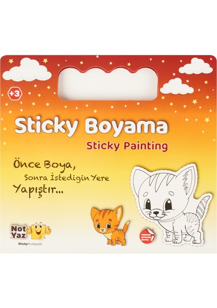 Sticky Resim Boyama Seti Renkli 22 cm