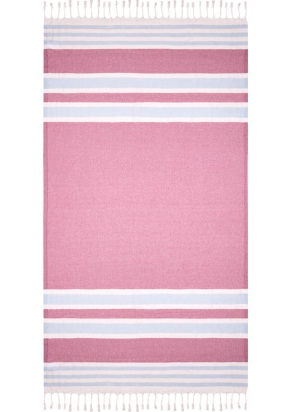 Soft Stripe Peştamal - Mor / Mavi - 90X160 cm