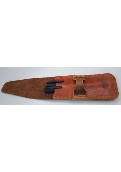 Crazy Hors Hakiki Deri El Emeği Özel Kalemleriniz Için Kalemlik Kalem Kutu 27 cm 6 cm 20AB modelleri