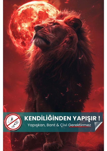 Şampiyonluğa Özel Aslan Posteri, Fanatik Posteri, Taraftar Posteri, Akıllı Kağıt Poster