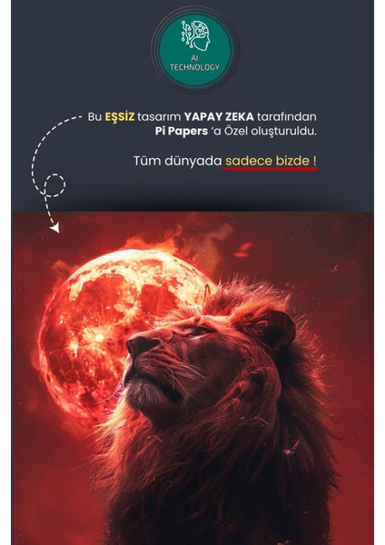 Şampiyonluğa Özel Aslan Posteri, Fanatik Posteri, Taraftar Posteri, Akıllı Kağıt Poster