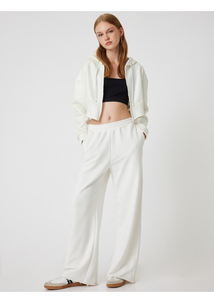 Crop Sweatshirt Kapüşonlu Fermuarlı Korse Görünümlü fiyatları