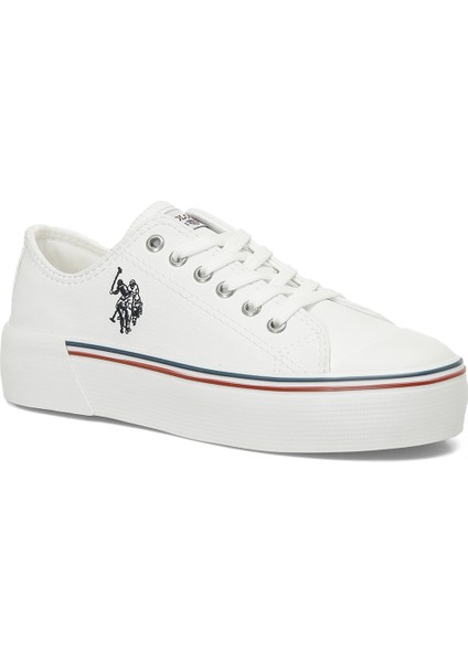 U.S. Polo Assn. Penelope P Wt 4Pr Beyaz Kadın Sneaker