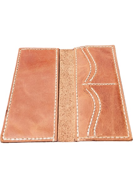 Hestia Model El Yapımı Unisex Vintage %100 El Dikişi Hakiki Taba Crazy Deri Cüzdan Kartlık fırsatları