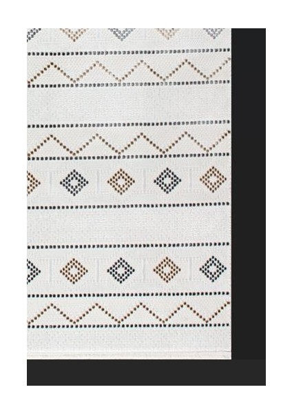 Cozy 03053H Gri Kemik Bohem Tarzı Halı modelleri