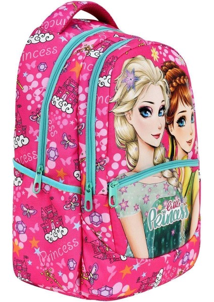 Ilkokul Frozen Desenli Kız Çocuk Ilkokul Çantası + Beslenme Çantası fiyatları
