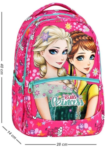 Ilkokul Frozen Desenli Kız Çocuk Ilkokul Çantası + Beslenme Çantası modelleri