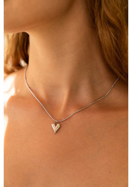 Çelik Silver Minimal Kalp Kolye fiyatları