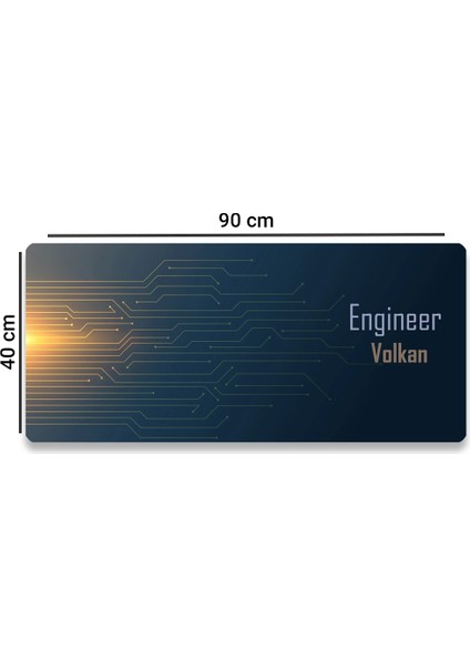 Sonictouch Ultragrand Kişiye, Isme Özel Engineer Xxl Mühendis Klavye Mouse Pad 40X90CM