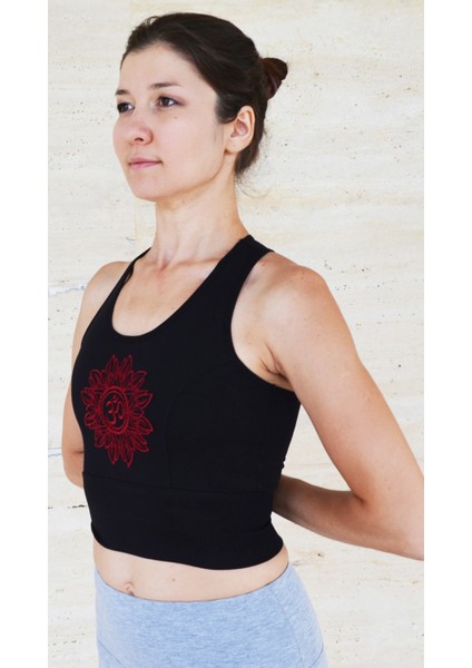 Crop Top Mangala Pamuklu Nakışlı modelleri