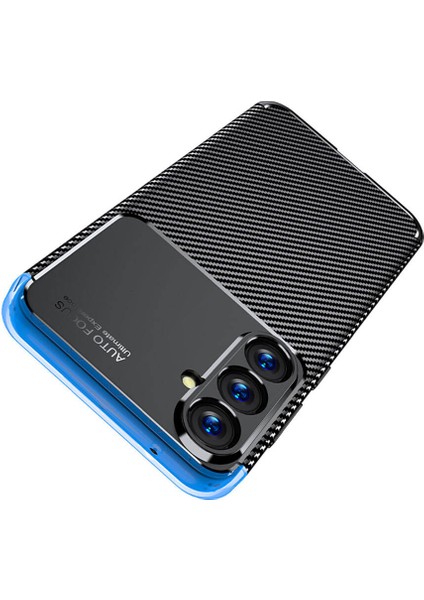 Galaxy S23 Fe Kılıf Darbe Emici Kamera Koruyucu Fiber Karbon Negro Silikon Kapak