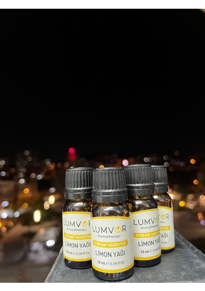 Limon Uçucu Yağı 10 ml %100 Saf ve Doğal (Essential Oil) Aromaterapi