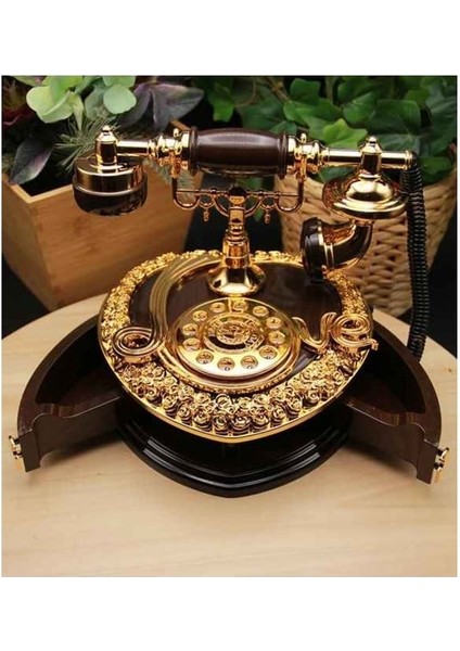 Nostaljik Polyester Telefon Müzik ve Takı Mücevher Kutusu fiyatları