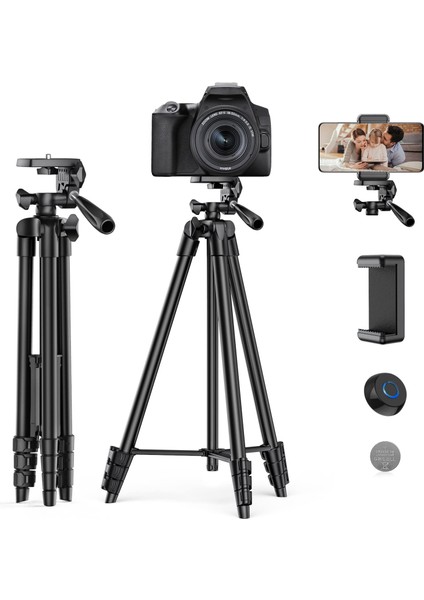 135CM Pro Plus Dslr Foto Kamera Tripod Cep Telefonu Tripod Telefon Tutucu Hediye Çantalı