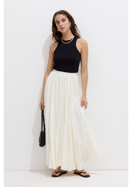 Crush Efekli Premıum Etek Ekru fiyatları