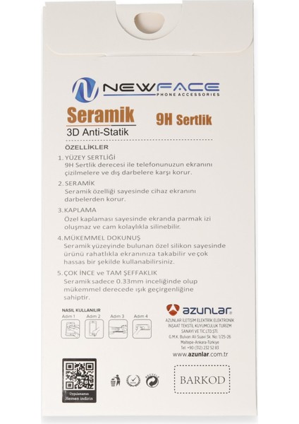 Denza Case Vivo Y35 Ekran Koruyucu Antistatic Mat Seramik Nano Ekran Koruyucu  - Siyah