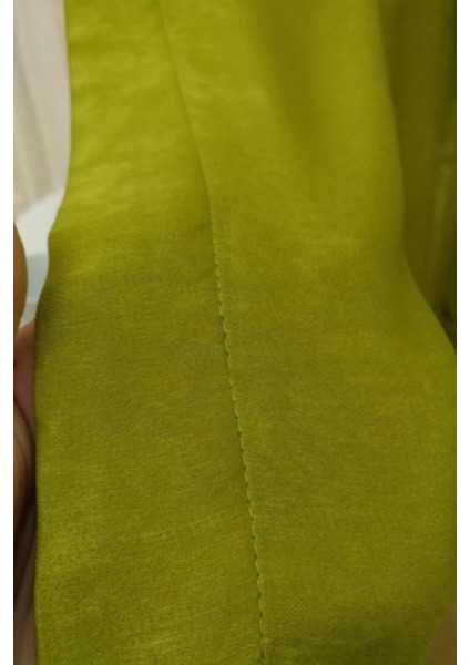 Soft Kumaş Fon Perde Sık Pileli Yeşil Perde fırsatları