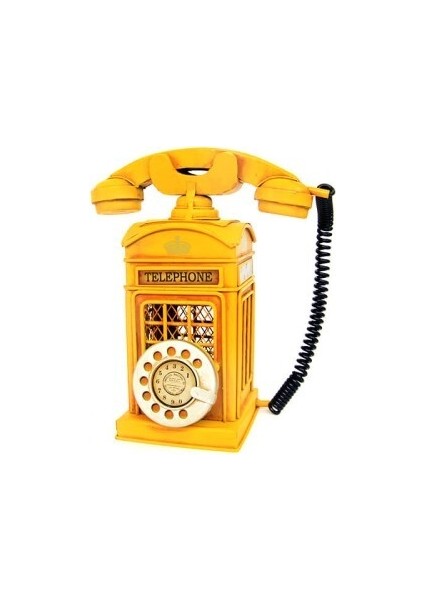 Dekoratif Nostaljik Telefon Kumbara