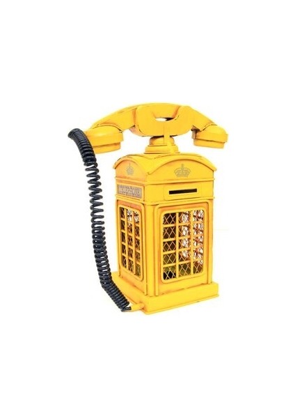 Dekoratif Nostaljik Telefon Kumbara