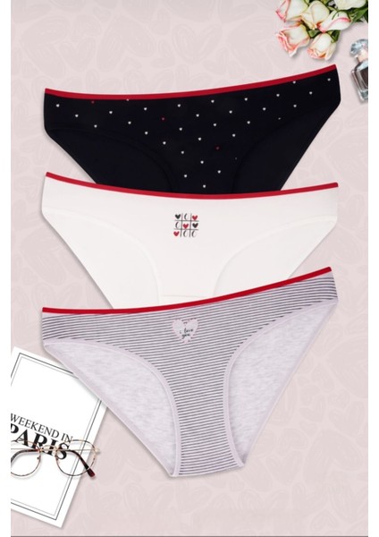 Kadın 3 Lü Bikini Külot
