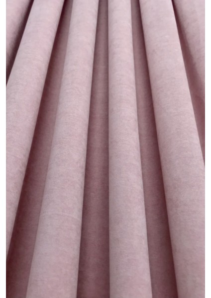 Ada Fon Perde Sık Pileli Pudra Rengi Perde fırsatları