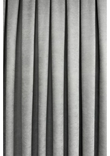 Ada Fon Perde Sık Pileli Açık Gri Perde modelleri