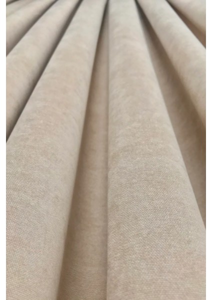 Ada Fon Perde Sık Pileli Bej Perde fırsatları