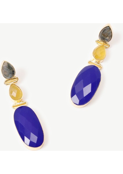 Doğal Taş İçerikli Uzun Küpe fiyatları