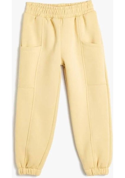 5WKG40059AK Koton Kız Çocuk Eşofman Alt Bej