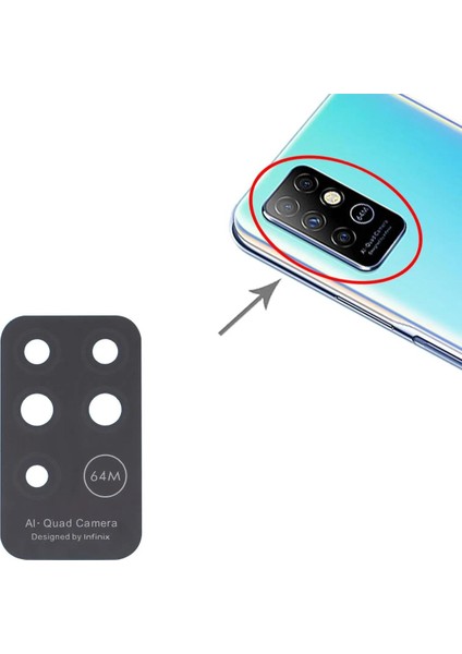 Infinix Note 8 Ile Uyumlu Kamera Camı X692