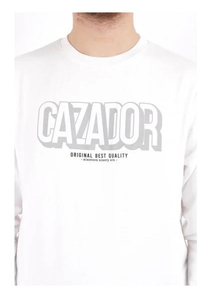 5066 Cazador Erkek Sweat Ekru fırsatları