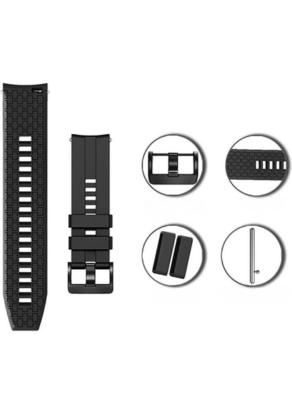 Xiaomi Mi Watch Color Uyumlu Yumuşak Silikon Spor Kordon Kayış 22MM