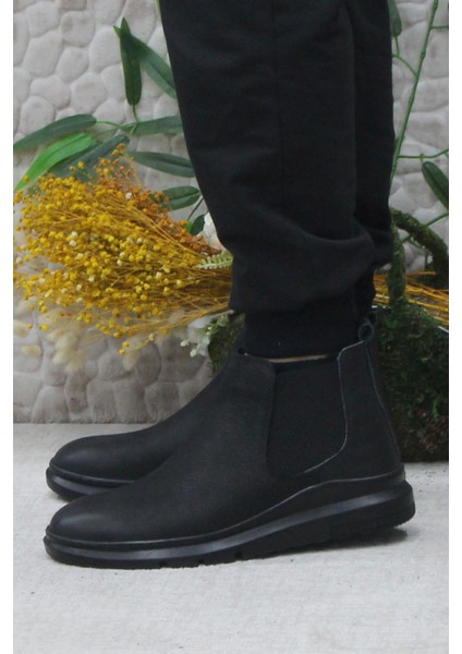 240002 Siyah Nubuk Deri Erkek Chelsea Bot modelleri