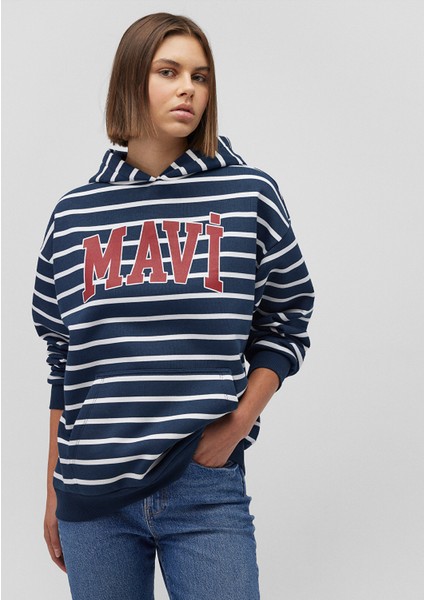 Logo Baskılı Mavi SWEATSHIRT1S10118-81518