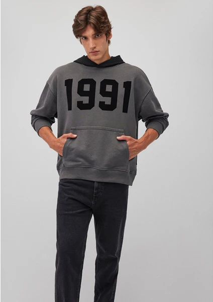 Gri SWEATSHIRT0S10166-70088