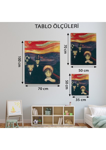 Kaygı - Edvard Munch'Un Tablosu-TBL1761 modelleri