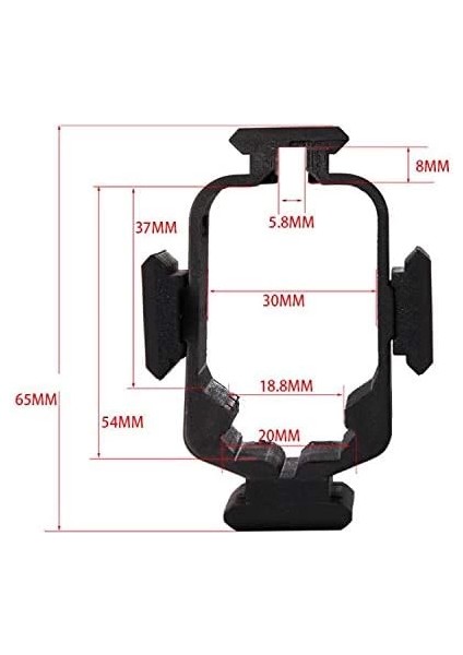 Tabanca Için   Polimer Naylon  Fener, Lazer  Üst Ray  22MM