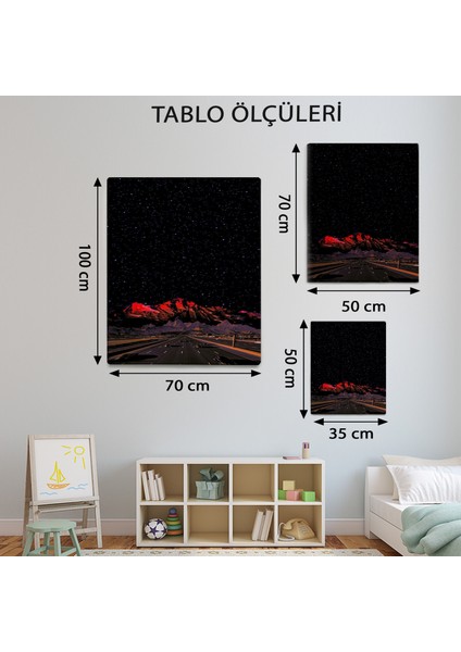 Gece Çölde Yol TABLOSU-TBL1926
