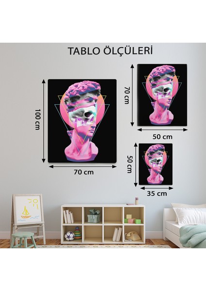 Pop Art Davut Heykeli TABLOSU-TBL1561