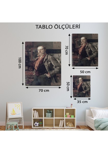 Gustave Courtois'İn Portresi Tablosu-TBL1816 modelleri